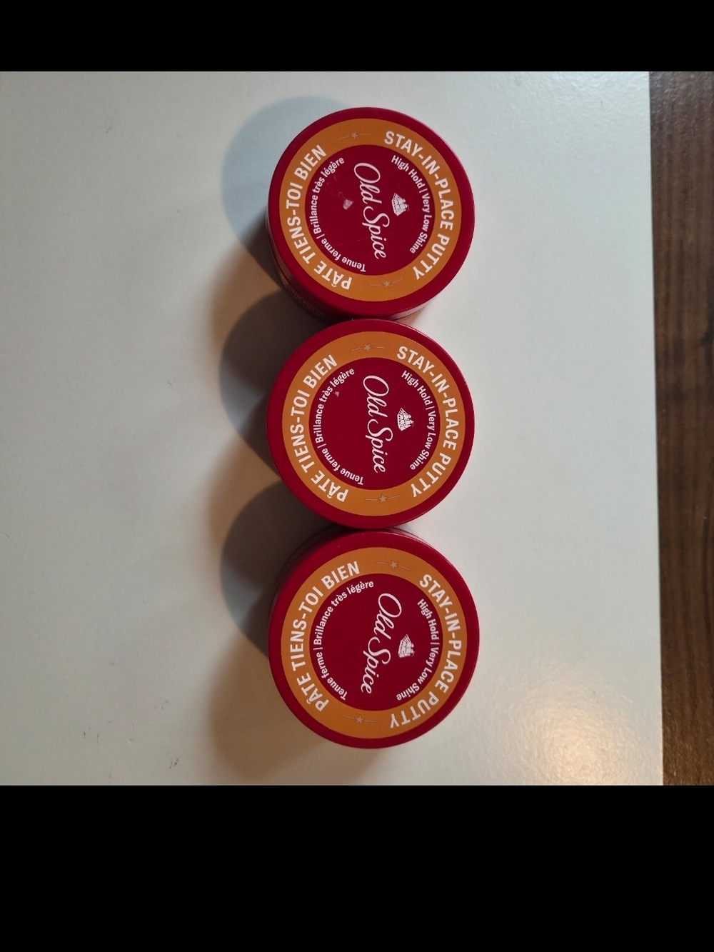 Old Spice Low Shine Stay-In-Place Putty Hair Styling Wax 3 Pack - Picture 3 of 3